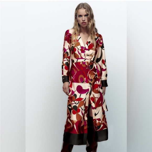 Zara Dresses & Skirts - Zara printed shirt dress